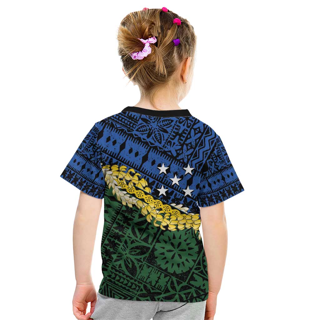 Halo Olaketa Solomon Islands Tapa Pattern Kid T Shirt