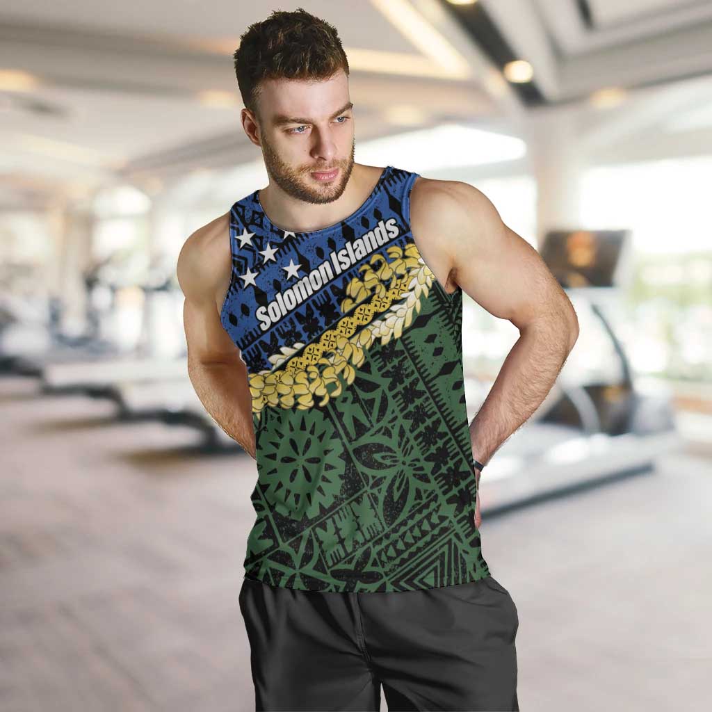 Halo Olaketa Solomon Islands Tapa Pattern Men Tank Top