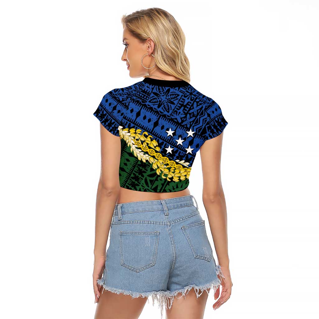 Halo Olaketa Solomon Islands Tapa Pattern Raglan Cropped T Shirt