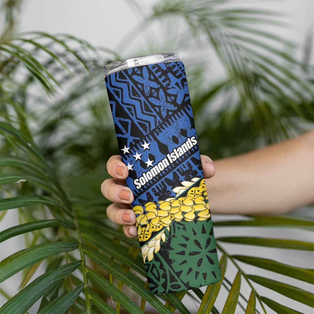 Halo Olaketa Solomon Islands Tapa Pattern Skinny Tumbler