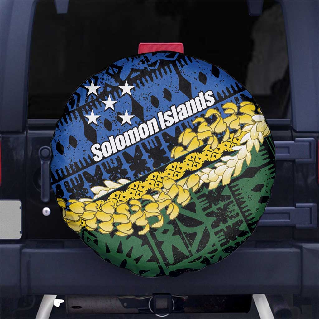 Halo Olaketa Solomon Islands Tapa Pattern Spare Tire Cover