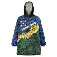 Halo Olaketa Solomon Islands Tapa Pattern Wearable Blanket Hoodie