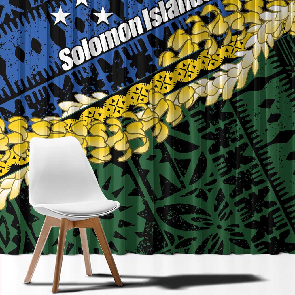 Halo Olaketa Solomon Islands Tapa Pattern Window Curtain