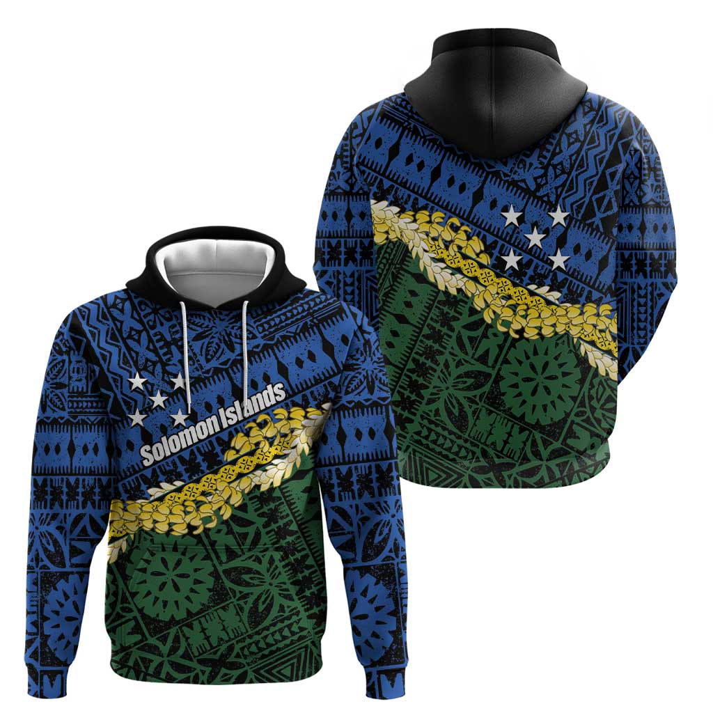 Halo Olaketa Solomon Islands Tapa Pattern Zip Hoodie