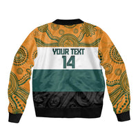 AUNZ Rugby Custom Bomber Jacket Australia Kangaroo New Zealand Silver Fern - Polynesian Pride