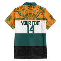 AUNZ Rugby Custom Family Matching Off Shoulder Maxi Dress and Hawaiian Shirt Australia Kangaroo New Zealand Silver Fern - Polynesian Pride