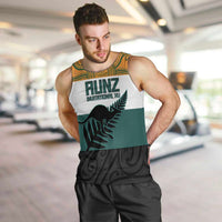 AUNZ Rugby Custom Men Tank Top Australia Kangaroo New Zealand Silver Fern - Polynesian Pride