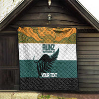 AUNZ Rugby Custom Quilt Australia Kangaroo New Zealand Silver Fern - Polynesian Pride