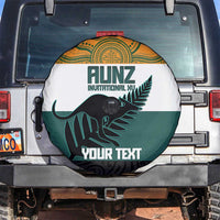 AUNZ Rugby Custom Spare Tire Cover Australia Kangaroo New Zealand Silver Fern - Polynesian Pride