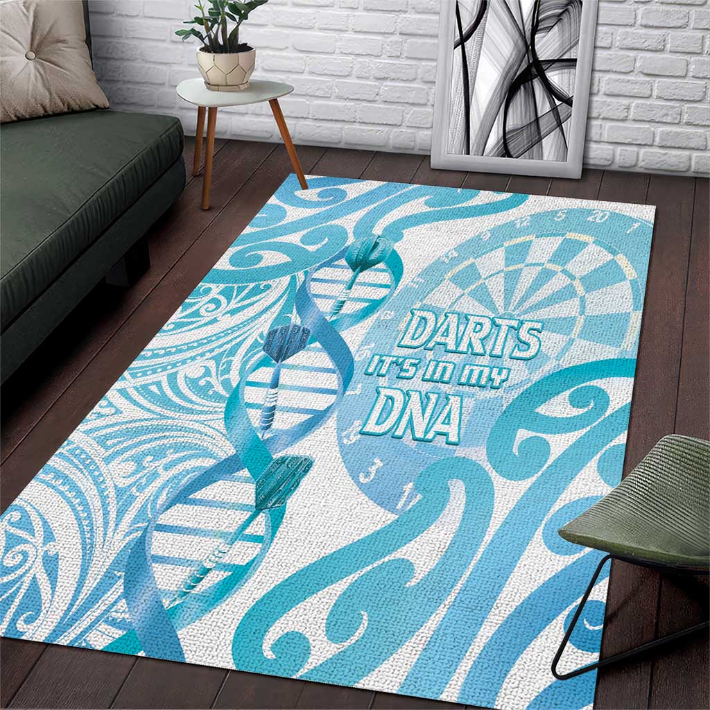 New Zealand Darts Area Rug Aotearoa Maori Its In My DNA White - Polynesian Pride