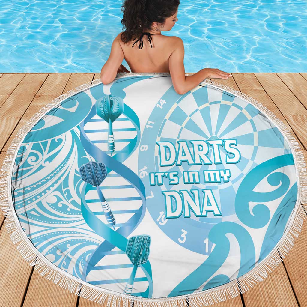 New Zealand Darts Beach Blanket Aotearoa Maori Its In My DNA White LT14 - Polynesian Pride