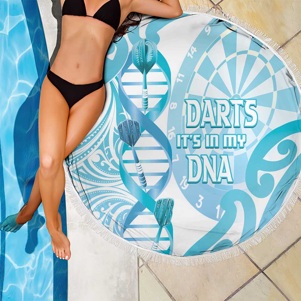 New Zealand Darts Beach Blanket Aotearoa Maori Its In My DNA White LT14 - Polynesian Pride