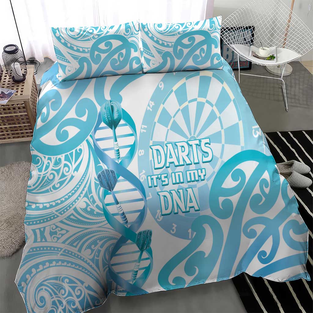 New Zealand Darts Bedding Set Aotearoa Maori Its In My DNA White - Polynesian Pride