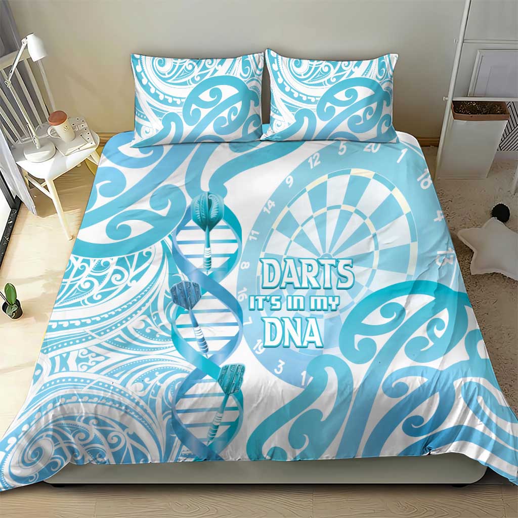 New Zealand Darts Bedding Set Aotearoa Maori Its In My DNA White - Polynesian Pride
