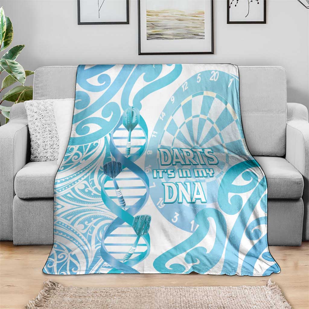 New Zealand Darts Blanket Aotearoa Maori Its In My DNA White - Polynesian Pride