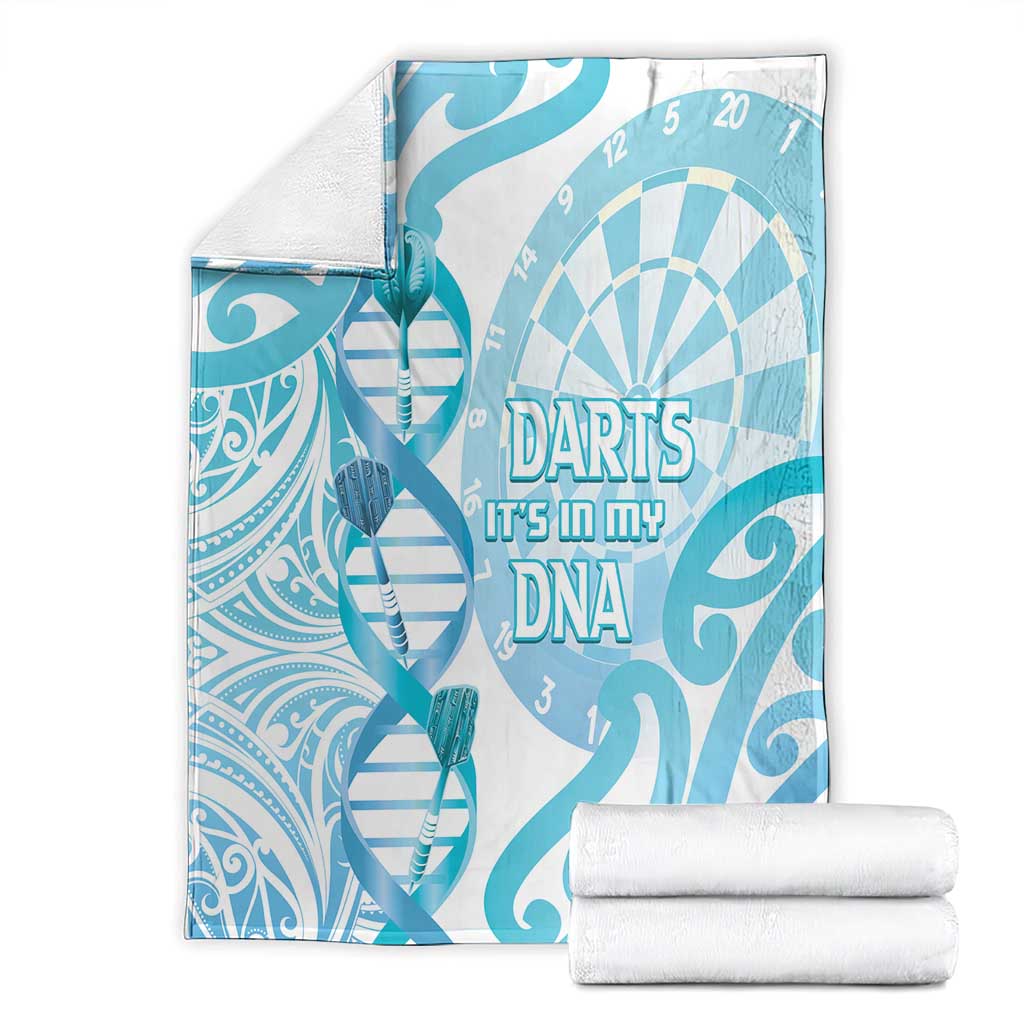 New Zealand Darts Blanket Aotearoa Maori Its In My DNA White - Polynesian Pride