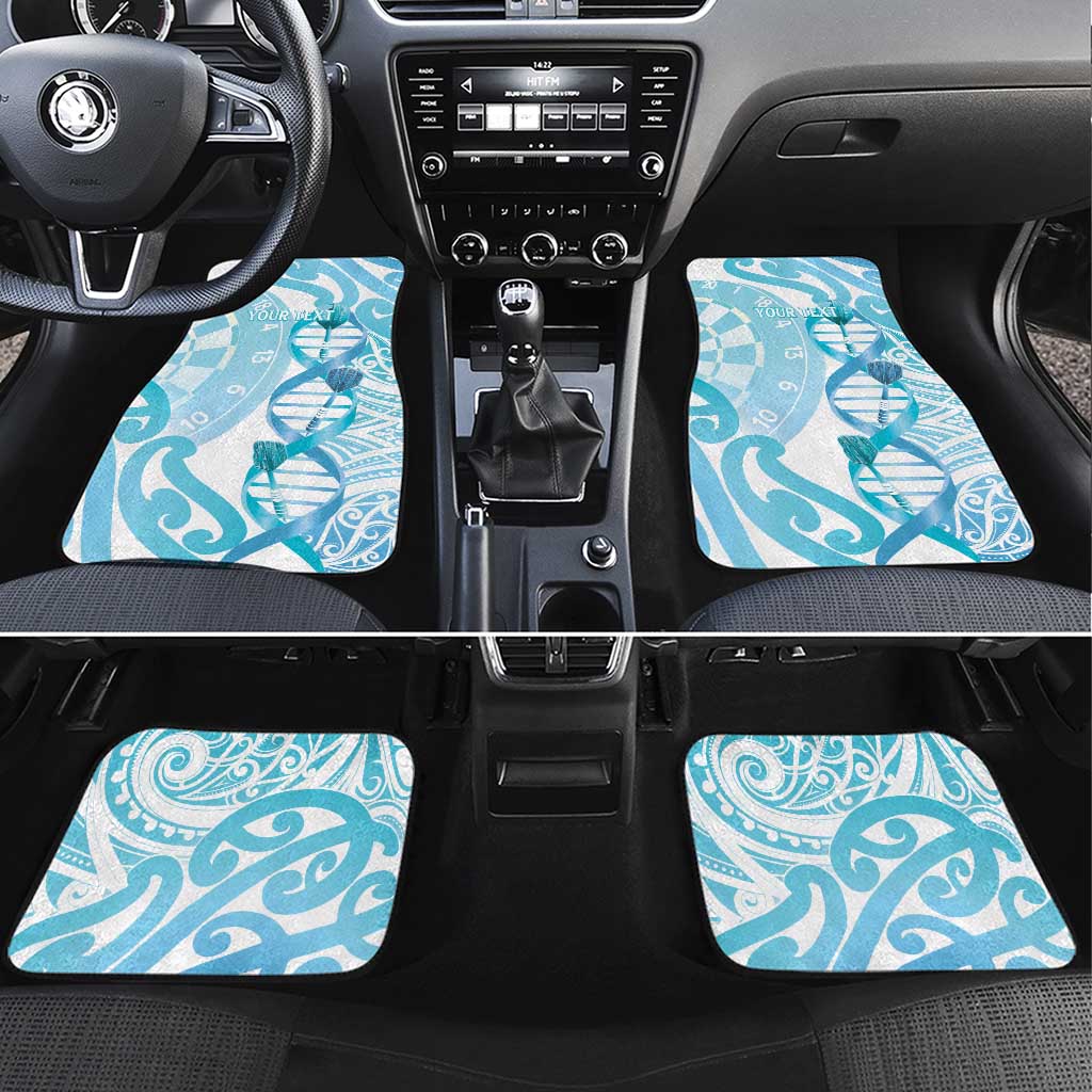 New Zealand Darts Car Mats Aotearoa Maori Its In My DNA White LT14 Set 4pcs White - Polynesian Pride