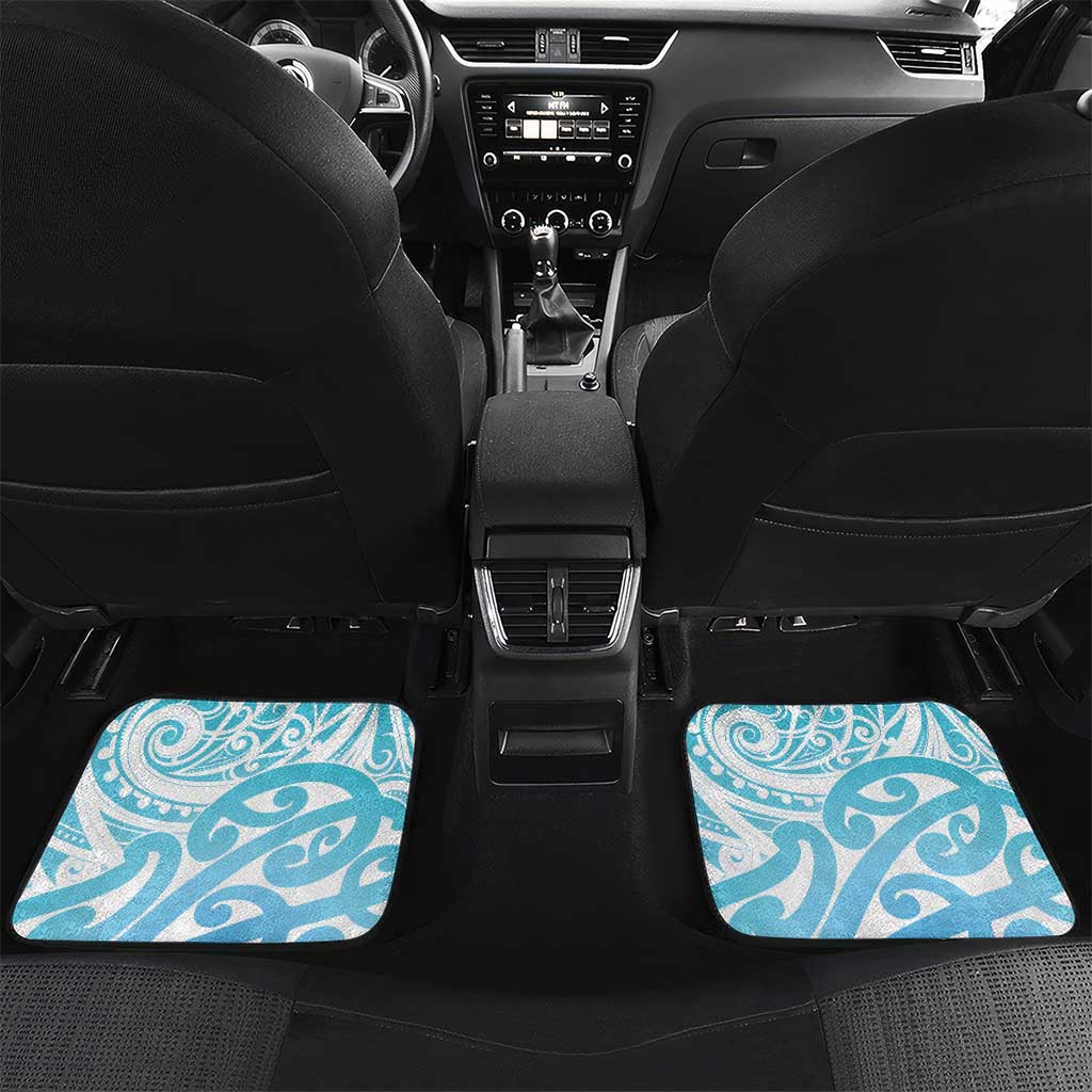 New Zealand Darts Car Mats Aotearoa Maori Its In My DNA White LT14 Set 2pcs - Back White - Polynesian Pride