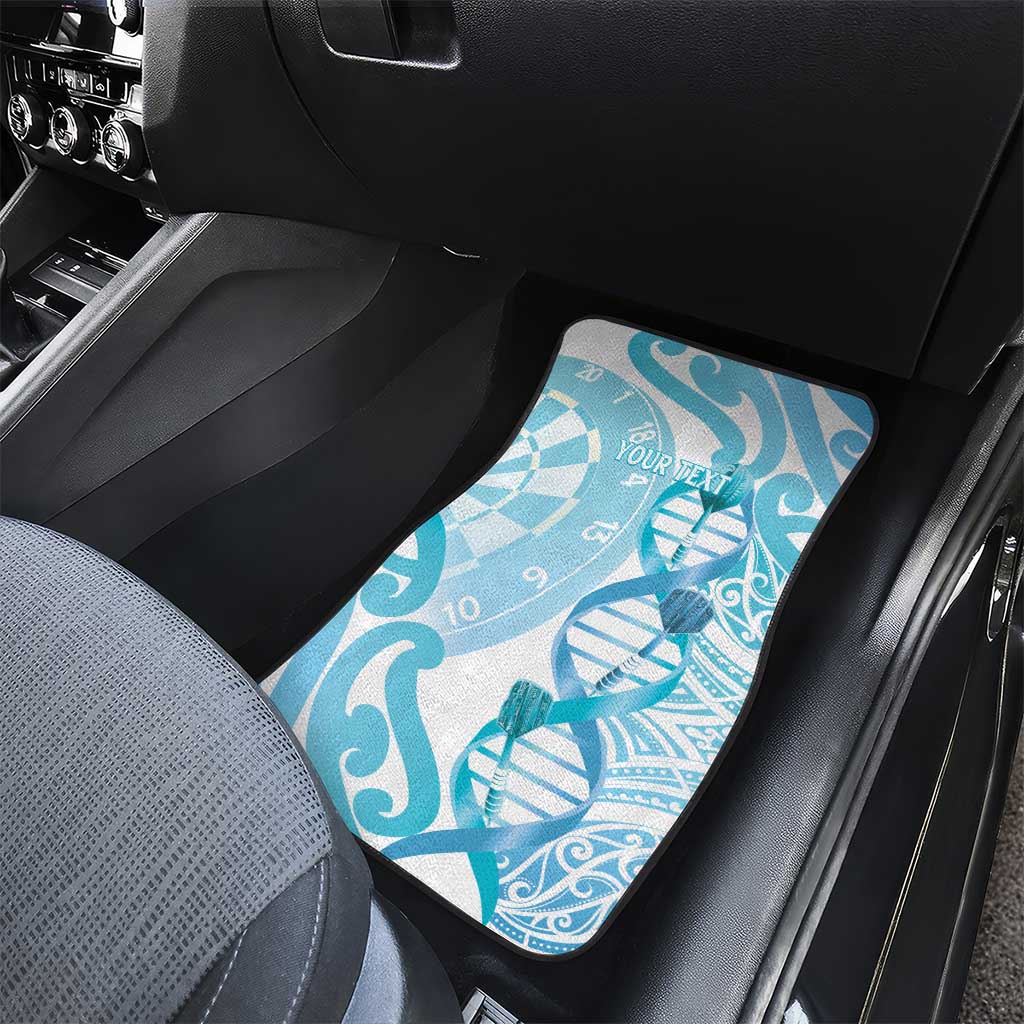 New Zealand Darts Car Mats Aotearoa Maori Its In My DNA White LT14 - Polynesian Pride