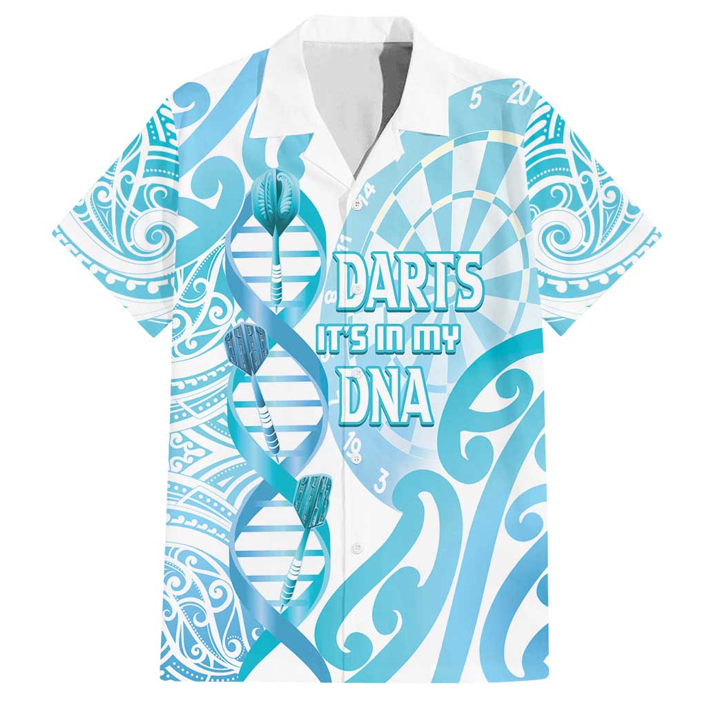 Personalised New Zealand Darts Family Matching Long Sleeve Bodycon Dress and Hawaiian Shirt Aotearoa Maori Its In My DNA White - Polynesian Pride