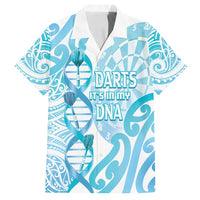 Personalised New Zealand Darts Family Matching Long Sleeve Bodycon Dress and Hawaiian Shirt Aotearoa Maori Its In My DNA White - Polynesian Pride