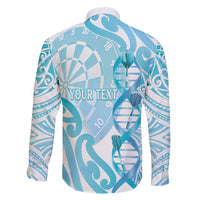 Personalised New Zealand Darts Family Matching Mermaid Dress and Hawaiian Shirt Aotearoa Maori Its In My DNA White - Polynesian Pride