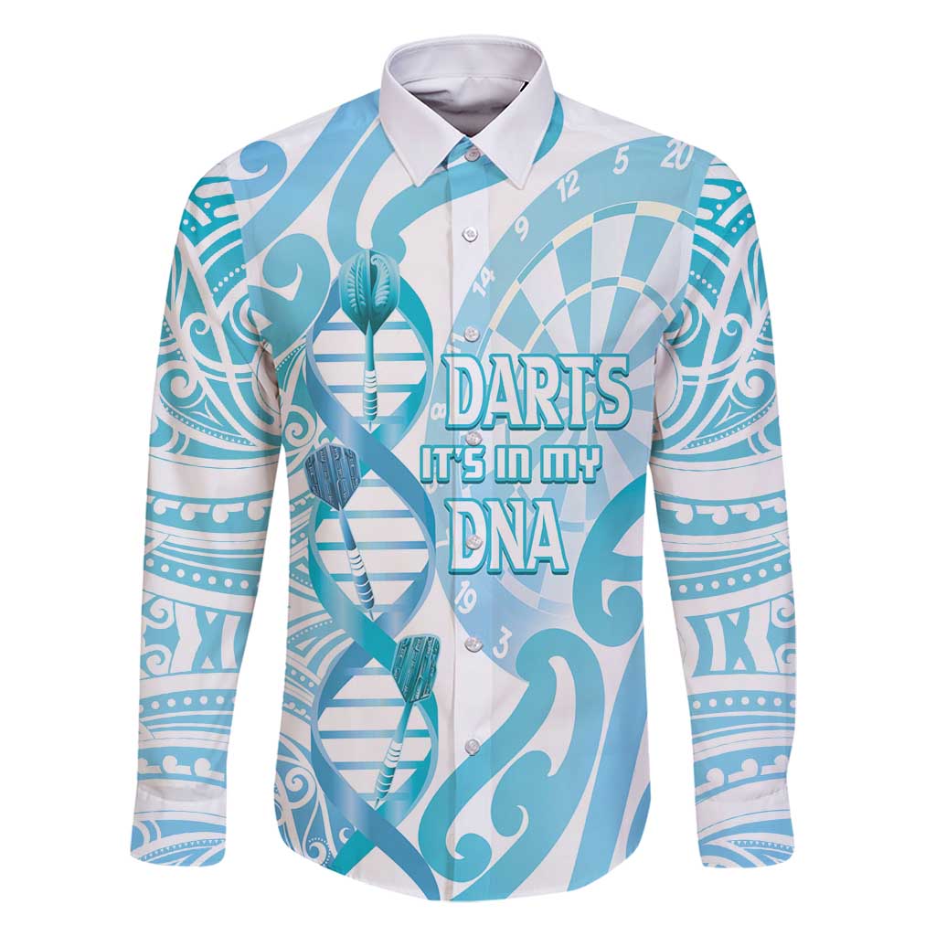 Personalised New Zealand Darts Family Matching Tank Maxi Dress and Hawaiian Shirt Aotearoa Maori Its In My DNA White - Polynesian Pride