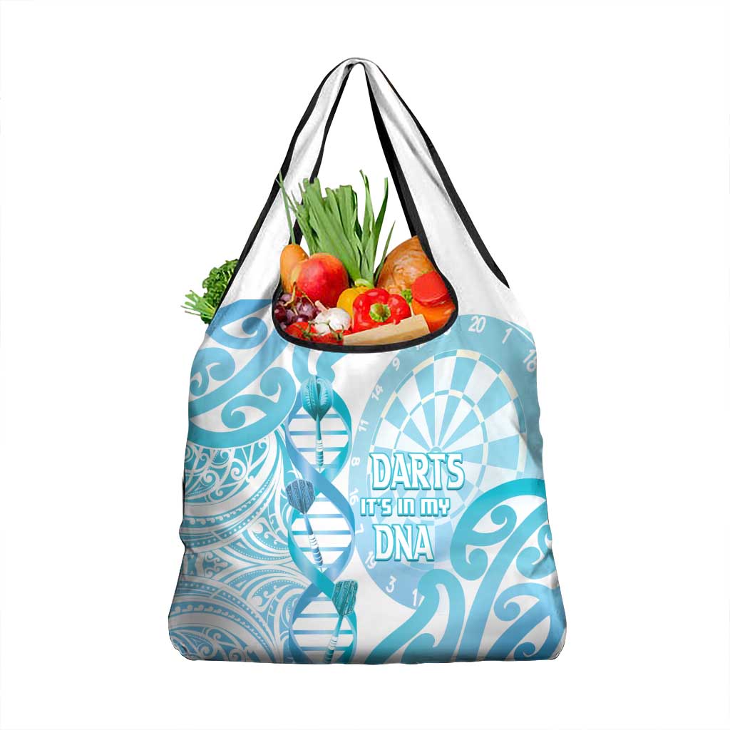 New Zealand Darts Grocery Bag Aotearoa Maori Its In My DNA White LT14 1-pack One Size White - Polynesian Pride