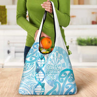 New Zealand Darts Grocery Bag Aotearoa Maori Its In My DNA White LT14 - Polynesian Pride
