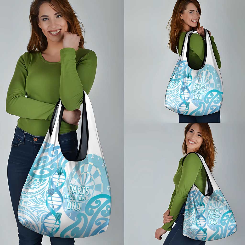 New Zealand Darts Grocery Bag Aotearoa Maori Its In My DNA White LT14 - Polynesian Pride