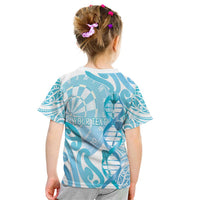 Personalised New Zealand Darts Kid T Shirt Aotearoa Maori Its In My DNA White - Polynesian Pride