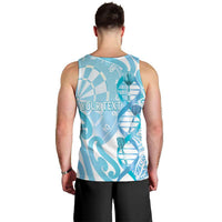 Personalised New Zealand Darts Men Tank Top Aotearoa Maori Its In My DNA White LT14 - Polynesian Pride