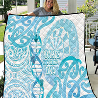 New Zealand Darts Quilt Aotearoa Maori Its In My DNA White - Polynesian Pride