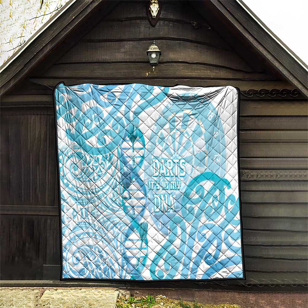 New Zealand Darts Quilt Aotearoa Maori Its In My DNA White - Polynesian Pride