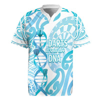 Personalised New Zealand Darts Rugby Jersey Aotearoa Maori Its In My DNA White - Polynesian Pride