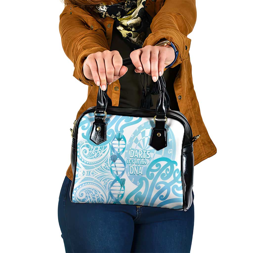 New Zealand Darts Shoulder Handbag Aotearoa Maori Its In My DNA White - Polynesian Pride