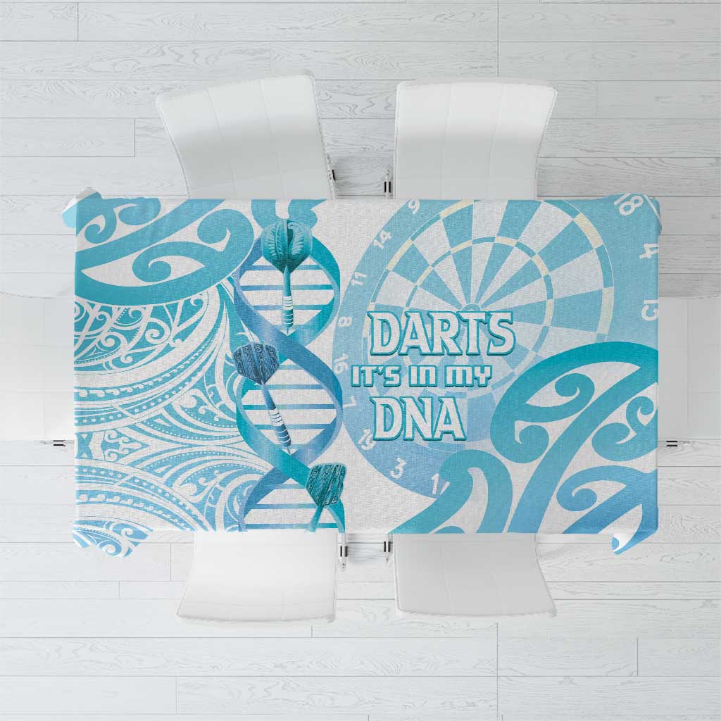 New Zealand Darts Tablecloth Aotearoa Maori Its In My DNA White LT14 White - Polynesian Pride