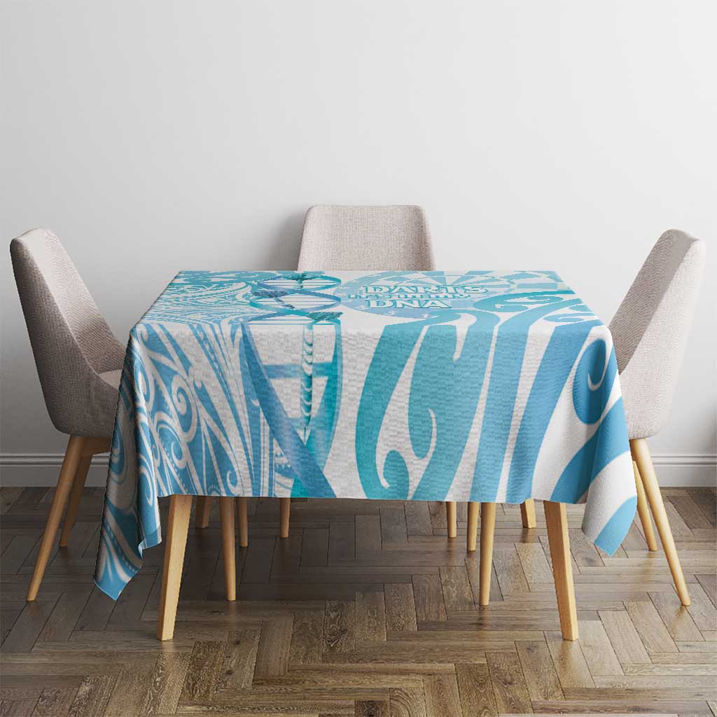 New Zealand Darts Tablecloth Aotearoa Maori Its In My DNA White LT14 - Polynesian Pride