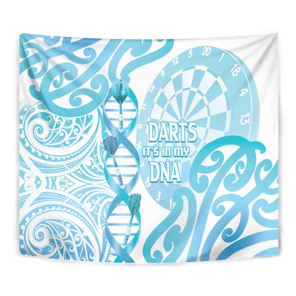 New Zealand Darts Tapestry Aotearoa Maori Its In My DNA White - Polynesian Pride