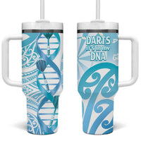 New Zealand Darts Tumbler With Handle Aotearoa Maori Its In My DNA White - Polynesian Pride