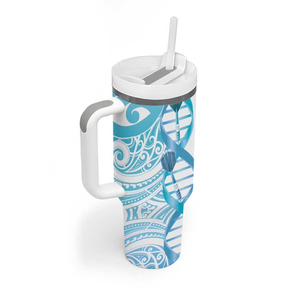 New Zealand Darts Tumbler With Handle Aotearoa Maori Its In My DNA White - Polynesian Pride