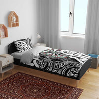 New Zealand Darts Bedding Set Aotearoa Maori Its In My DNA Black - Polynesian Pride