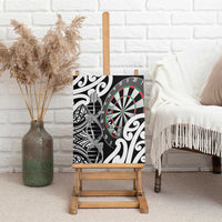 New Zealand Darts Canvas Wall Art Aotearoa Maori Its In My DNA Black LT14 - Polynesian Pride