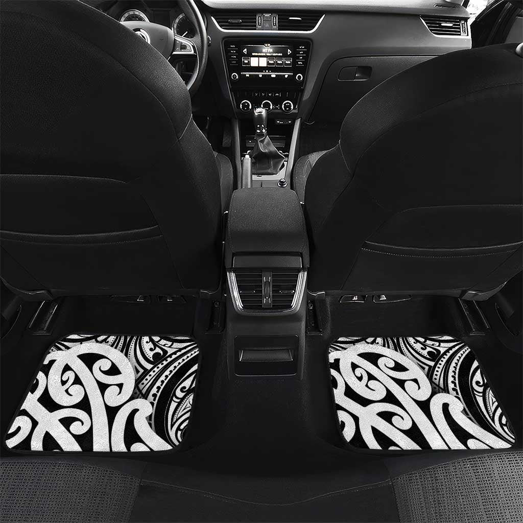 New Zealand Darts Car Mats Aotearoa Maori Its In My DNA Black LT14 Set 2pcs - Back Black - Polynesian Pride