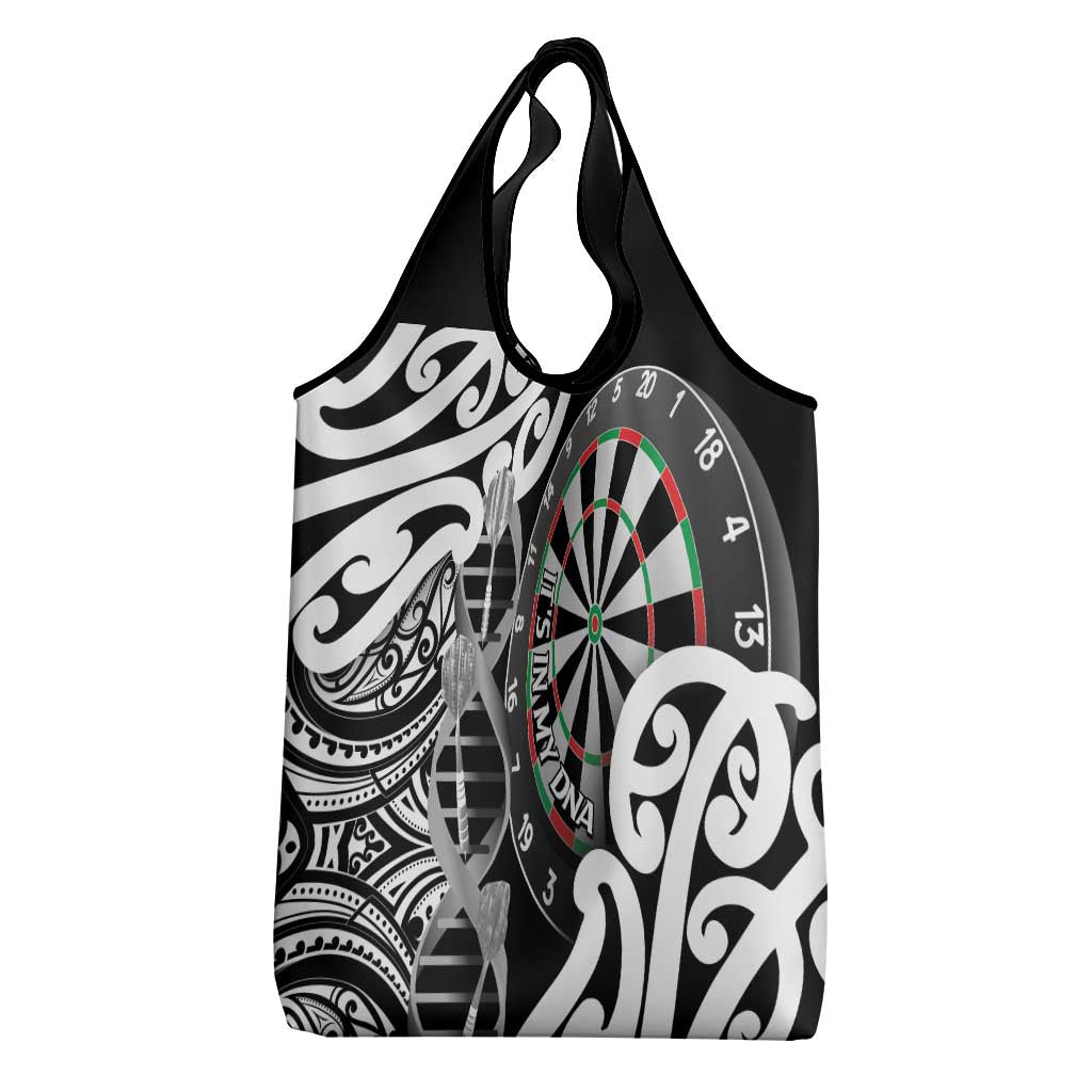 New Zealand Darts Grocery Bag Aotearoa Maori Its In My DNA Black LT14 - Polynesian Pride