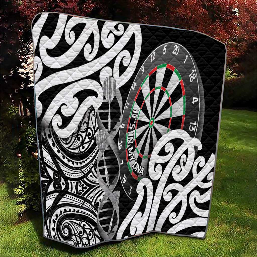 New Zealand Darts Quilt Aotearoa Maori Its In My DNA Black - Polynesian Pride