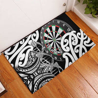 New Zealand Darts Rubber Doormat Aotearoa Maori Its In My DNA Black LT14 - Polynesian Pride