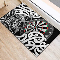 New Zealand Darts Rubber Doormat Aotearoa Maori Its In My DNA Black LT14 - Polynesian Pride