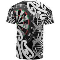 Personalised New Zealand Darts T Shirt Aotearoa Maori Its In My DNA Black - Polynesian Pride