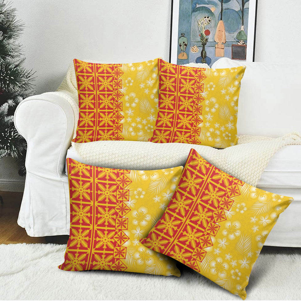 Kahili Quilt Hawaii Pillow Cover Tropical Flower Seamless Half Style